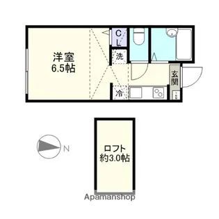 東京都杉並区方南1丁目【アパート】の間取り