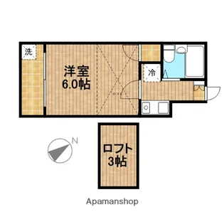 第17安藤ハイツ【2階】の間取り