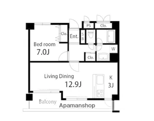 ガーデン杉並方南【3階】の間取り