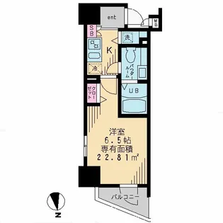 ドゥーエ学芸大学Ⅱ【0701号室】の間取り
