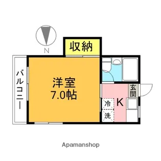 パール祖師谷Ⅱ【2階】の間取り