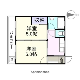 堤マンション【4階】の間取り