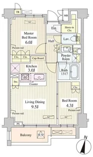ル・シュクレ永福【5階】の間取り