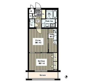 ルミエール中町【1階】の間取り