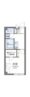 レオパレスラホンテーヌ【3階】の間取り