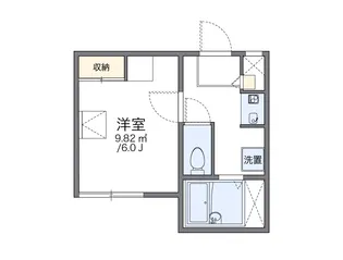 レオパレス幡ヶ谷【1階】の間取り
