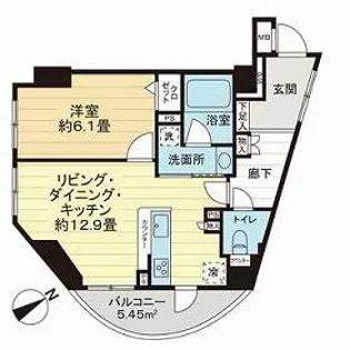 ルピナス用賀【4階】の間取り