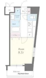 東京都渋谷区笹塚1丁目【マンション】の間取り