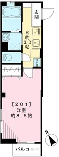 カサ デ グラシアス【201号室号室】の間取り