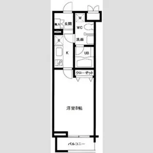 プライムアーバン中目黒【1階】の間取り