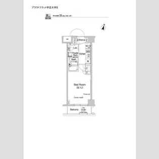 プラウドフラット学芸大学Ⅱ【1階】の間取り