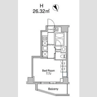プラウドフラット南青山【4階】の間取り