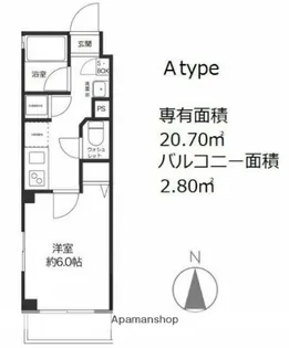 東京都世田谷区世田谷3丁目【マンション】の間取り