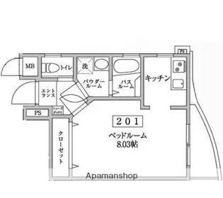 ヴァンヴェール池尻【2階】の間取り
