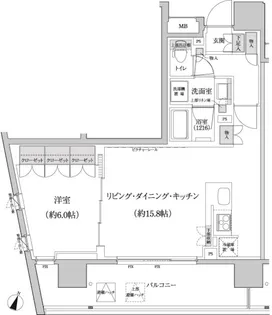 パークハビオ渋谷本町レジデンス【3階】の間取り
