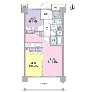 アンビエンテ経堂【2階】の間取り