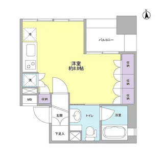 グランカーサ新宿御苑【4階】の間取り