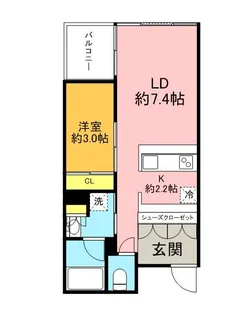 ガーデニエール砧ウエスト【5階】の間取り