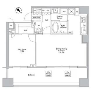 コンフォリア渋谷WEST【10階】の間取り