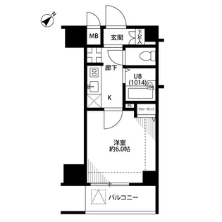 プレール・ドゥーク上北沢【9階】の間取り