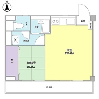 トヨハイツ【3階】の間取り