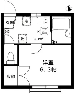 プラムコット【1階】の間取り