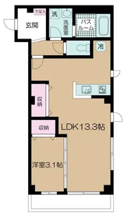 ル・クレール代々木初台【3階】の間取り