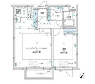 参宮橋マンション【2階】の間取り