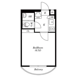 アサカシオン瀬田【1階】の間取り