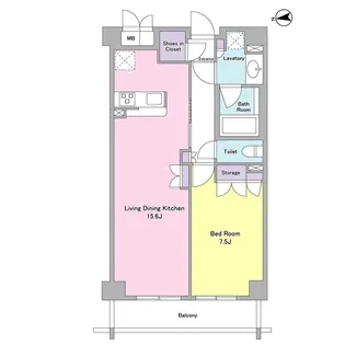 シティカレント代官山【3階】の間取り