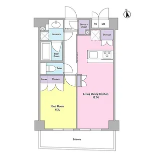 シティカレント代官山【1階】の間取り
