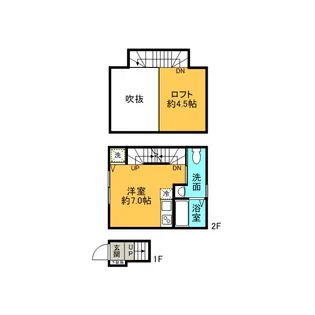 アパルトメント梅丘グランデ【2階】の間取り