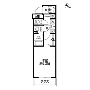 プレール・ドゥーク学芸大学【1階】の間取り