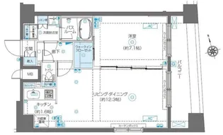 ZOOM渋谷富ヶ谷【14階】の間取り