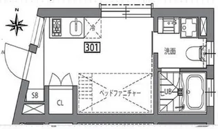 グランレジデンス駒沢大学S【3階】の間取り