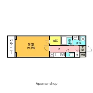 ガリシア笹塚【13階】の間取り