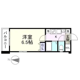 クリスタルコート豪徳寺【4階】の間取り