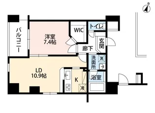 クレール中野【0603号室】の間取り