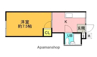 CHERRY GARDEN【1階】の間取り