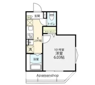 プロヴァンス下北沢【1階】の間取り