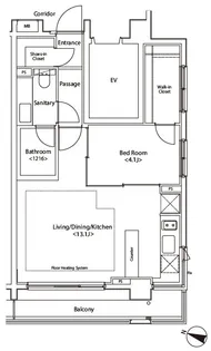 東京都新宿区喜久井町【マンション】の間取り