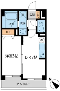 ルクレ初台【3階】の間取り