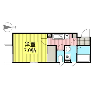 アムパルク羽根木【1階】の間取り
