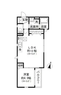 ビットリア【1階】の間取り