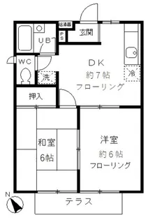 ハイムK【1階】の間取り