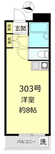東京都世田谷区弦巻2丁目【マンション】の間取り
