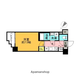 クレヴィスタ代田橋【4階】の間取り