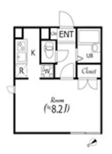 東京都世田谷区北沢5丁目【マンション】の間取り