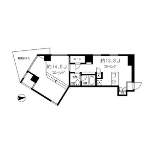 エスタート等々力【2階】の間取り