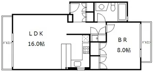 パシフィックハウス池尻【302号室号室】の間取り
